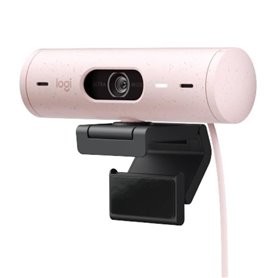 Logitech - Brio 500 Webcam HD avec Expo Auto - Rose