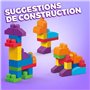 Mega Bloks - Sac Bleu 60 blocs - First Builders  - Jouet de constructi
