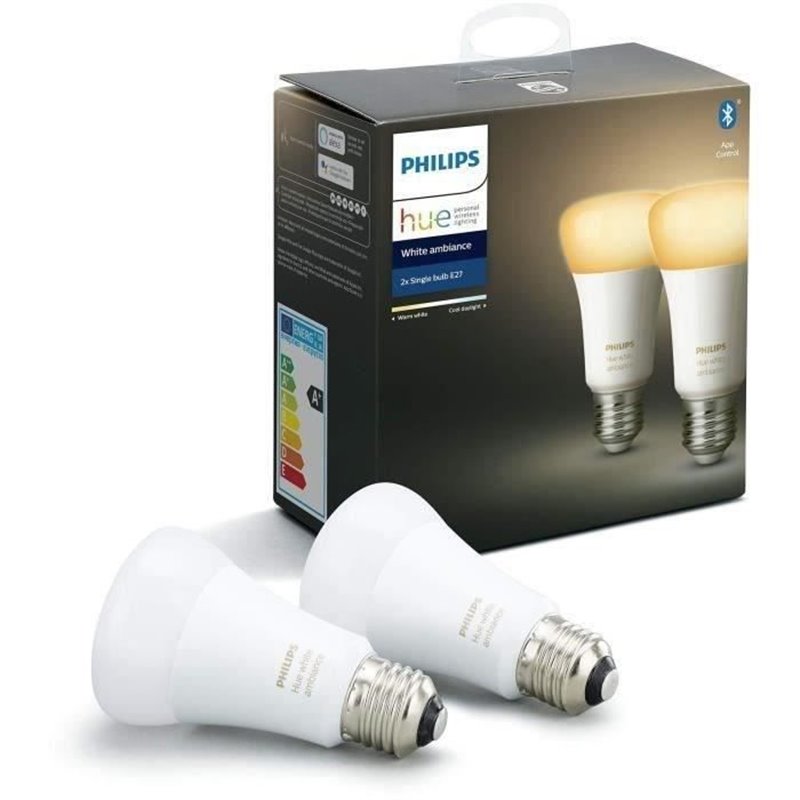 Image secondaire de Philips Hue White ambiance A60 - Ampoule connectée E27 - 1100 (pack de 2)