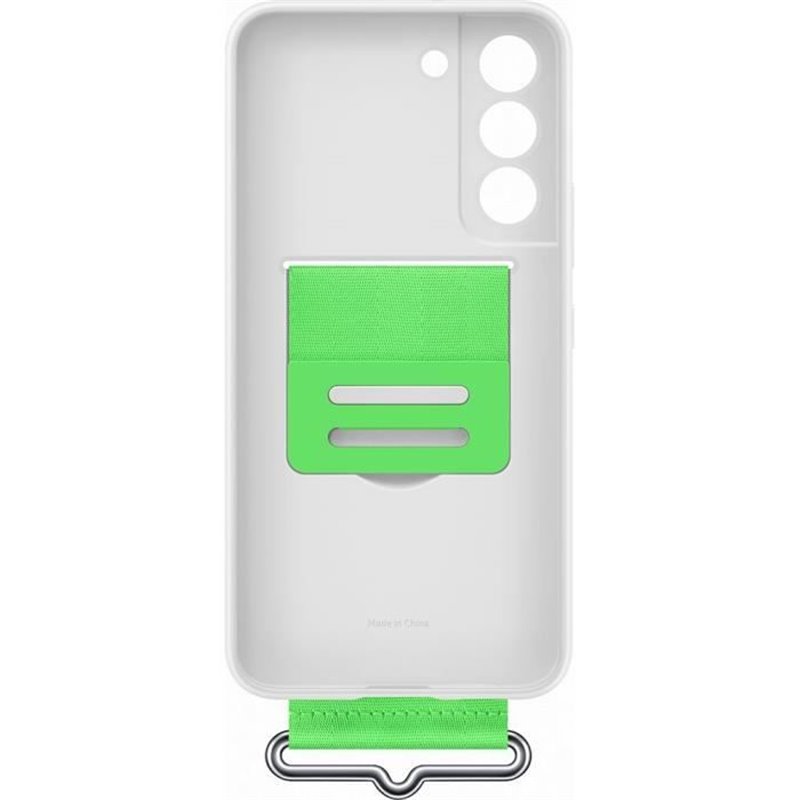 Coque Silicone avec laniere G S22 Blanc