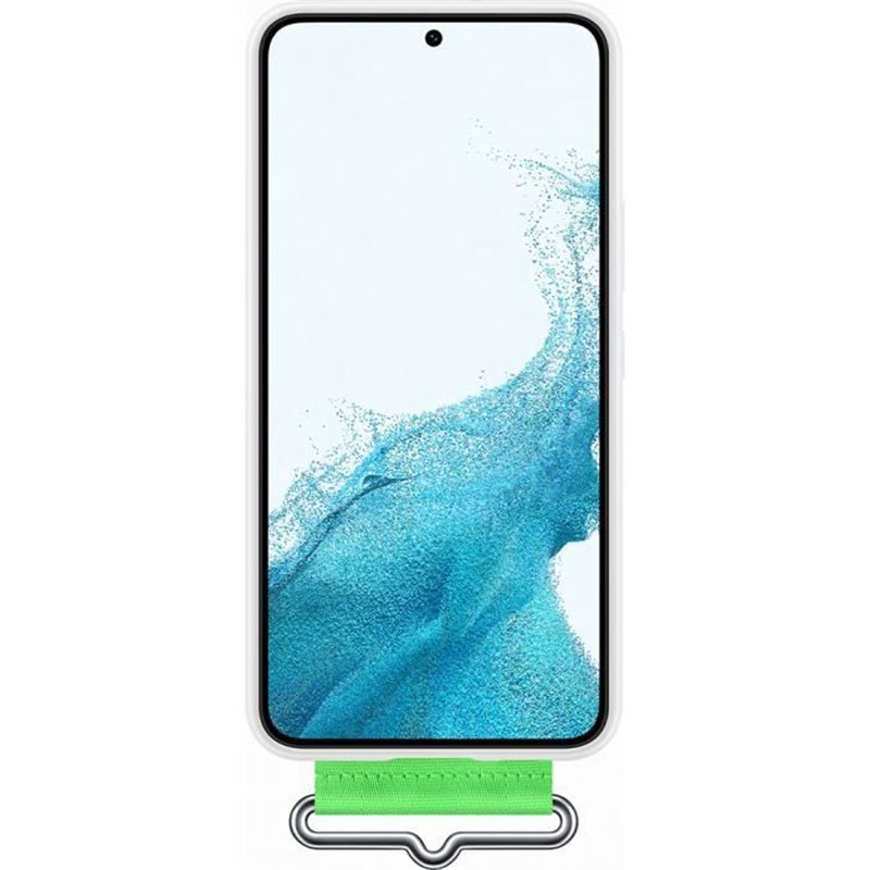 Image secondaire de Coque Silicone avec laniere G S22 Blanc