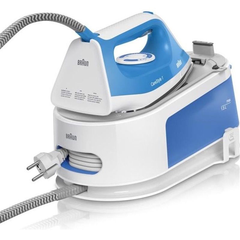 Braun CareStyle 1 IS 1012 BL 2400 W 1,5 L Semelle en céramique Bleu, Blanc