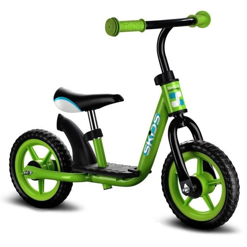 Vélo pour Enfants Skids Control Vert Acier Repose-pied