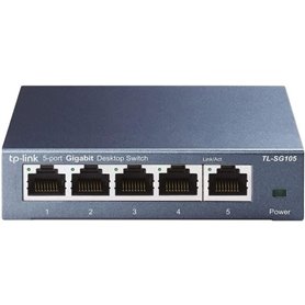 Switch Ethernet Gigabit - TP-LINK - 10/100/1000 Mbps - 5 ports RJ45 me
