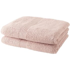 Lot de 2 serviettes de toilette TODAY 50x90 cm 100% Coton - Rose des s