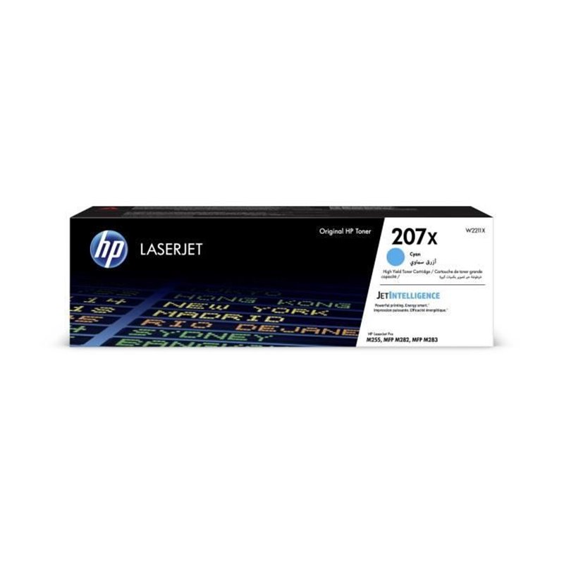 HP Toner cyan LaserJet 207X authentique grande capacité