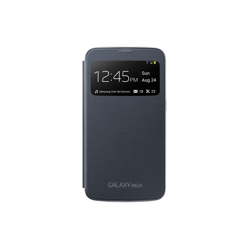 Etui à rabat à zone transparente Samsung EF-CI920 noir pour Galaxy Meg