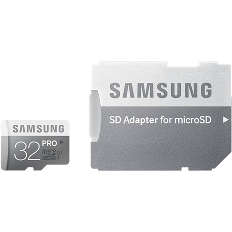 Carte mémoire Samsung micro SD Pro avec adaptateur SD de 32 Go