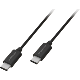 Câble de charge et de synchronisation USB C/USB C noir Thomson