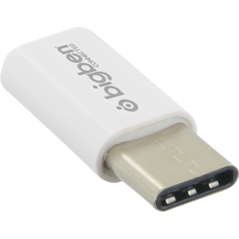 Image secondaire de Adaptateur Micro USB vers USB C Blanc Bigben