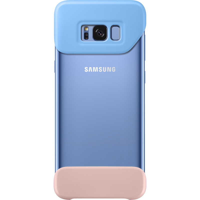 Coque Pop Cover Samsung EF-MG955CL transparente et bleue pour Galaxy S