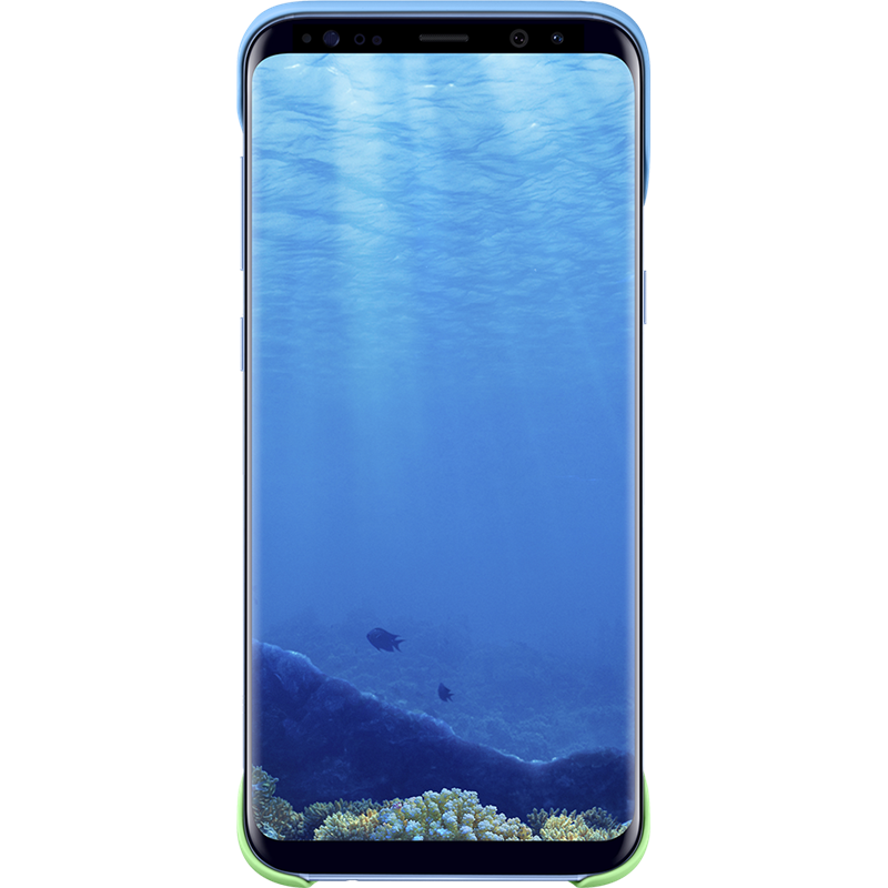 Image secondaire de Coque Pop Cover Samsung EF-MG955CL transparente et bleue pour Galaxy S