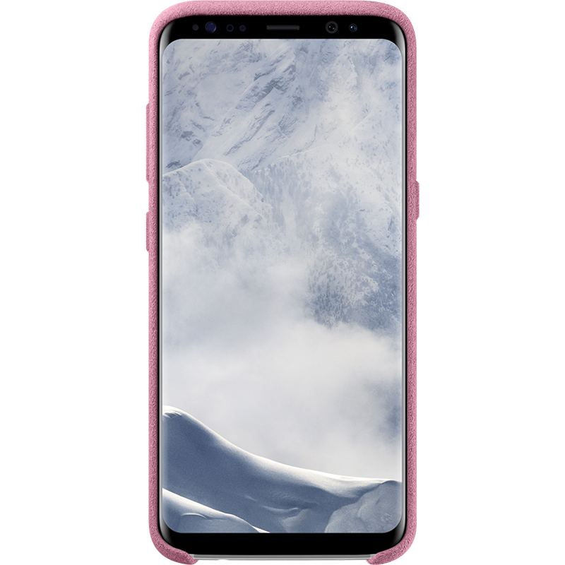 Image secondaire de Coque rigide Samsung EF-XG955AP en Alcantara Rose pour Galaxy S8 + G95