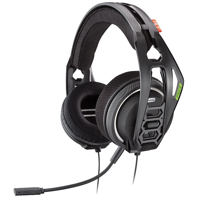 Poly RIG 400HX Casque Avec fil Arceau Jouer Noir