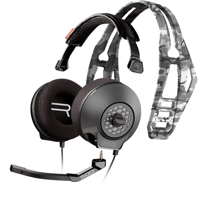 Image secondaire de Poly RIG 500HX Casque Avec fil Arceau Jouer Bronze, Kaki