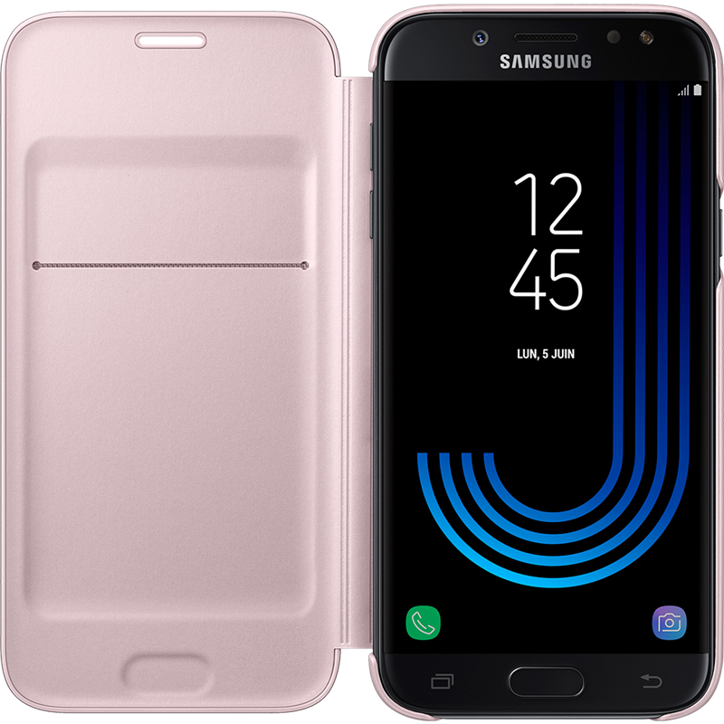 Image secondaire de l'étui à rabat Samsung EF-WJ530CP rose clair pour Galaxy J5 J530 2017