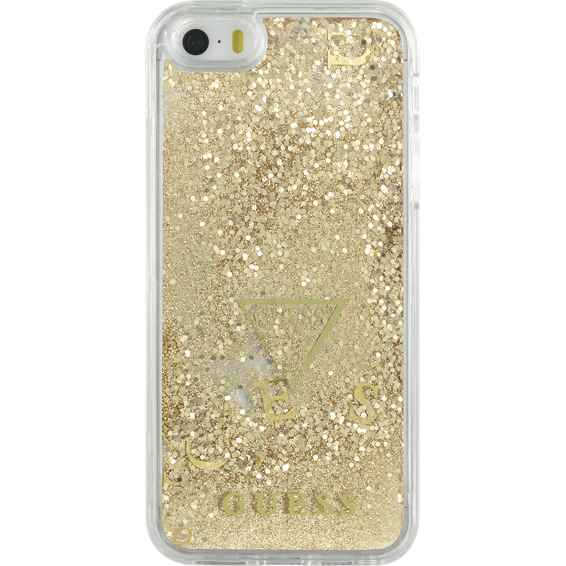 Coque rigide avec paillettes Guess pour iPhone 5/5S/SE