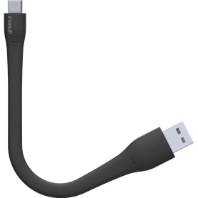 Câble écologique USB/micro USB noir green_e de 15 cm