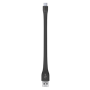 Câble écologique USB/micro USB noir green_e de 15 cm