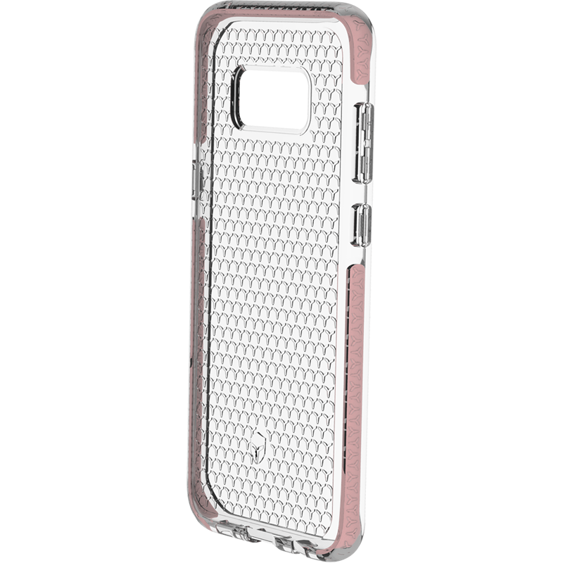 Coque Renforcée Samsung G S8 + LIFE Contour Rose - Garantie à vie Forc