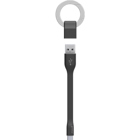Porte-clés écologique + câble USB/micro USB noir green_e