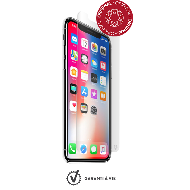 Protège écran iPhone X / XS / 11 Pro Plat Original - Garanti à vie For