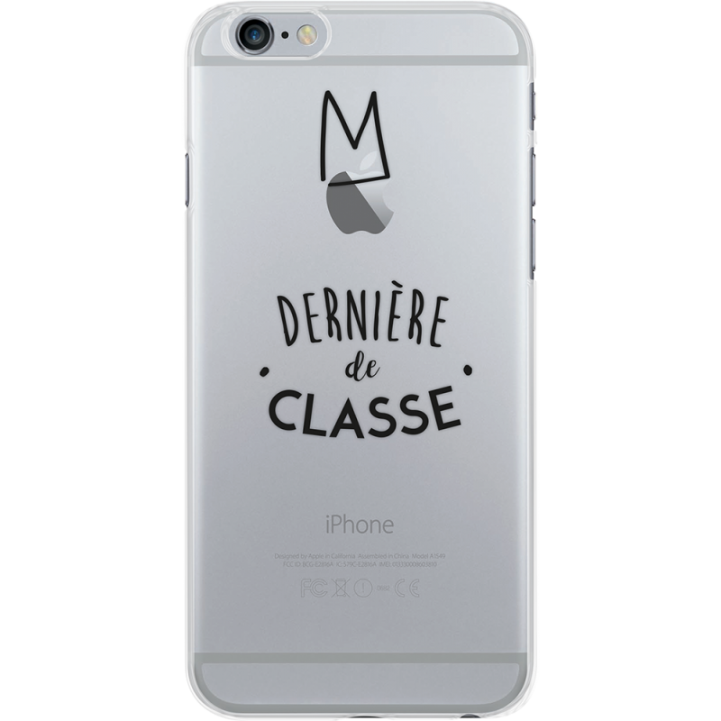 Coque semi-rigide transparente Dernière de la classe pour iPhone SE (2