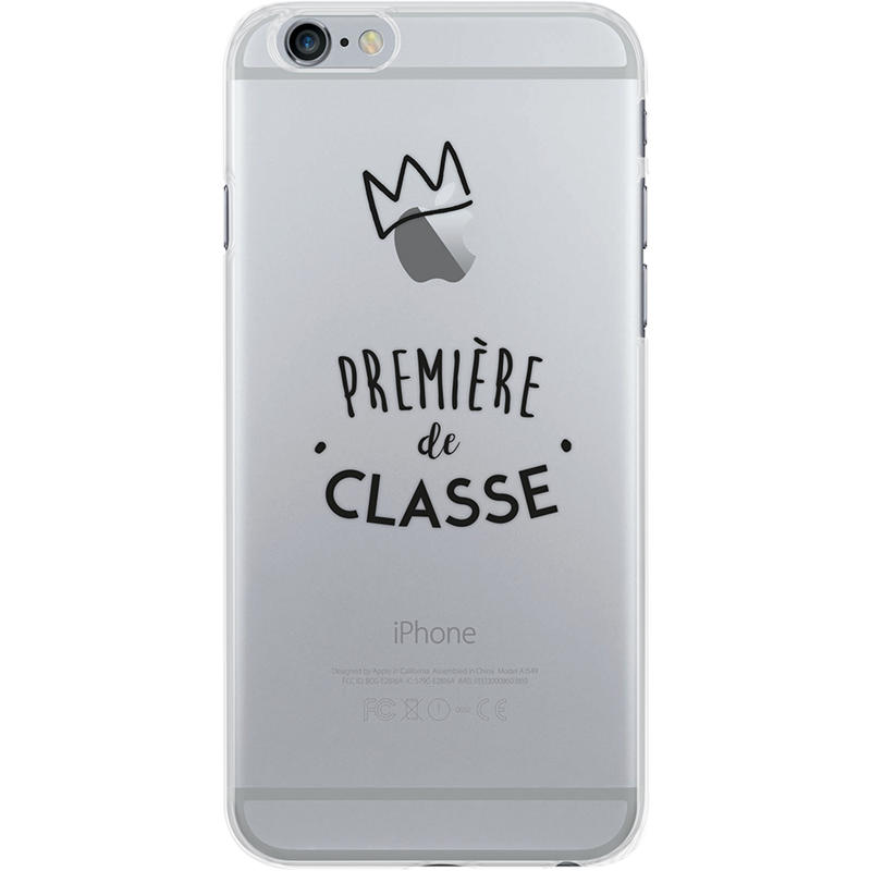 Coque semi-rigide transparente Première de la classe pour iPhone 6/6S/