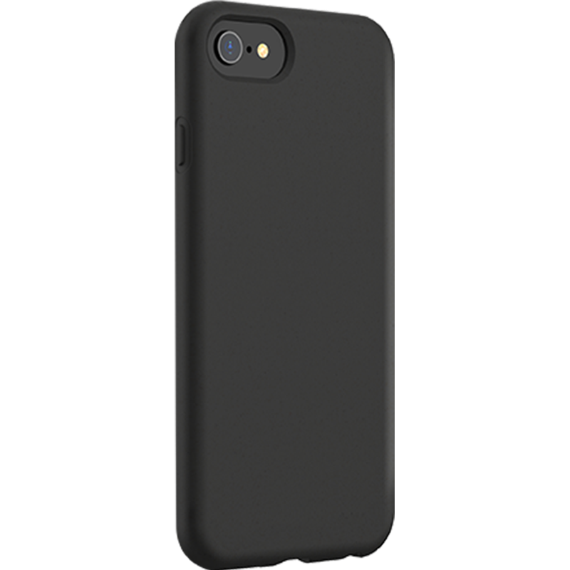 Image secondaire de Coque Silicone SoftTouch Noire pour iPhone SE 2022/SE/8/7/6S/6 Bigben