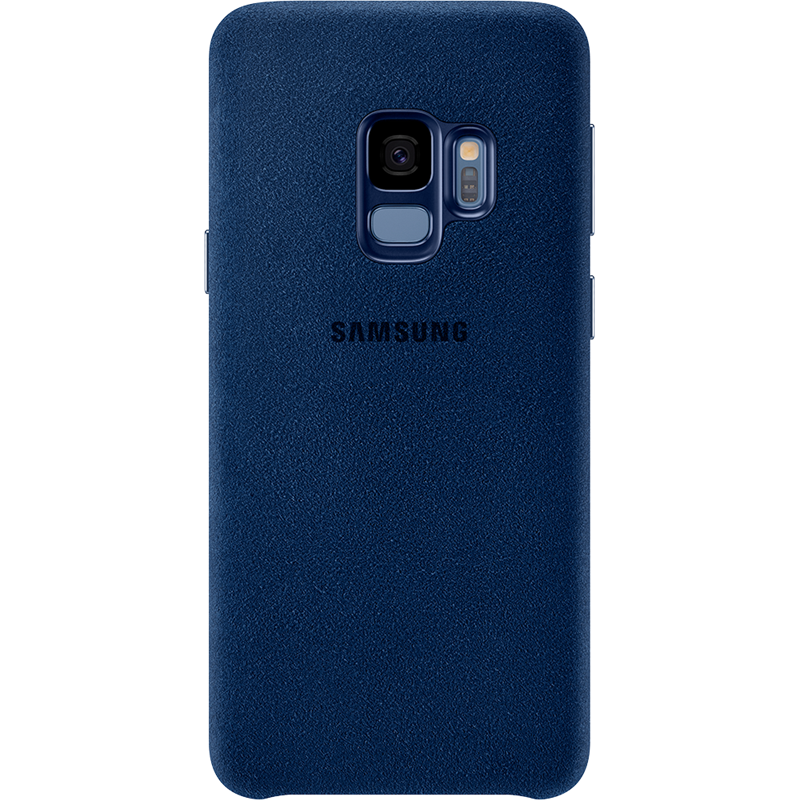 Coque rigide Samsung EF-XG960AL en Alcantara bleue pour Galaxy S9 G960