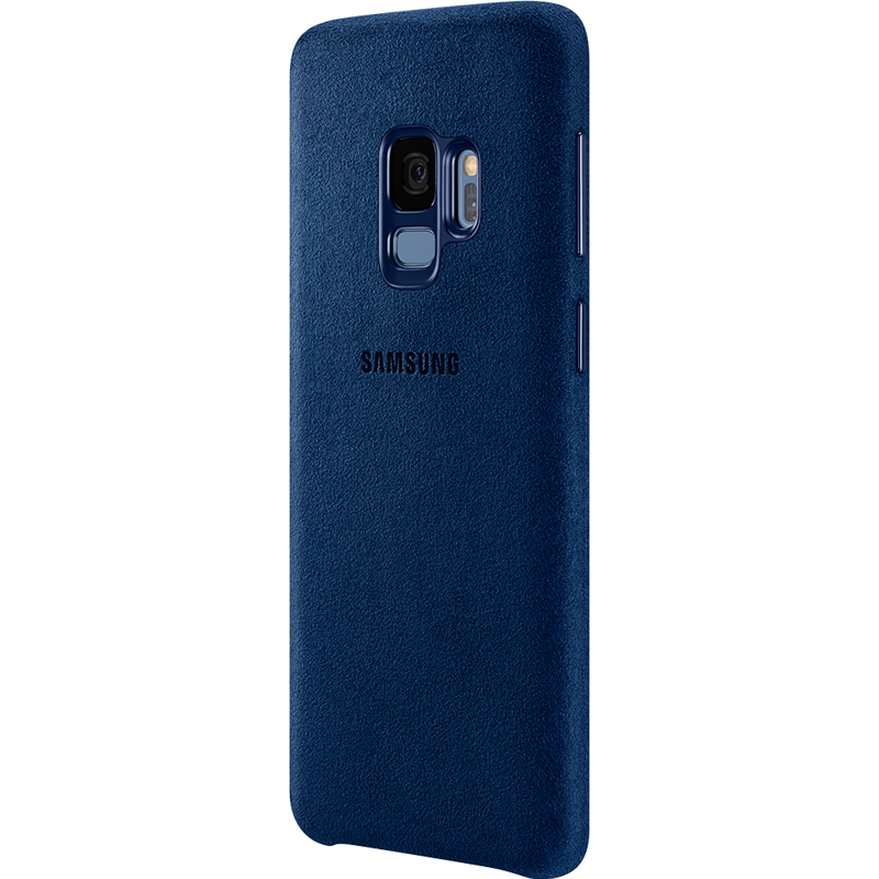 Image secondaire de Coque rigide Samsung EF-XG960AL en Alcantara bleue pour Galaxy S9 G960