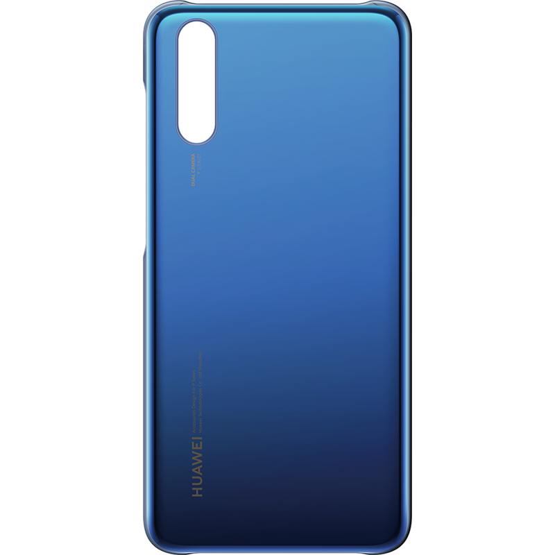 Coque rigide bleue translucide Huawei pour P20