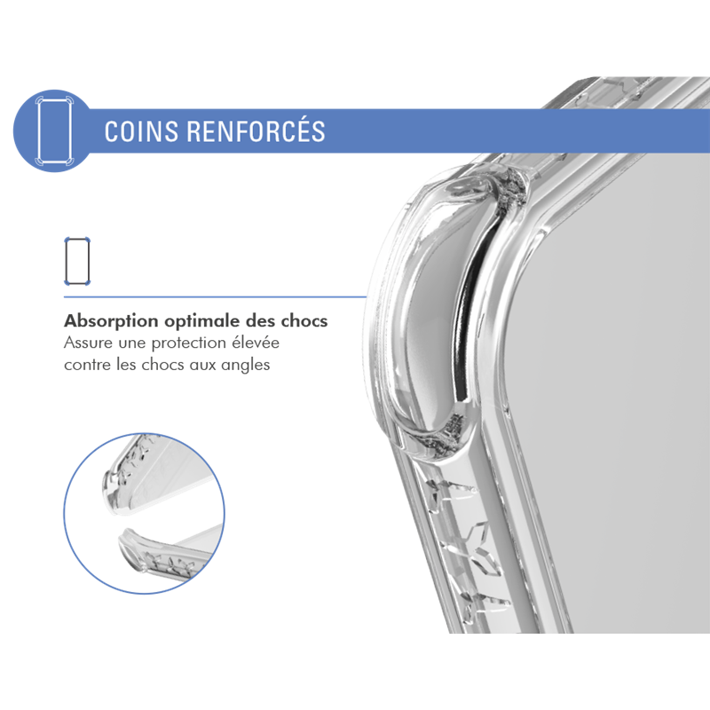 Image secondaire de Coque Renforcée Samsung G A8 AIR Transparente - Garantie à vie Force C