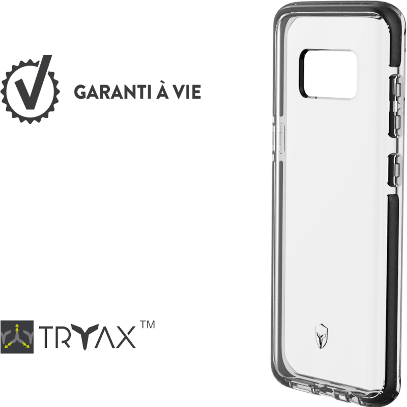 Coque Renforcée Samsung G S8 + LIFE Contour Gris - Garantie à vie Forc