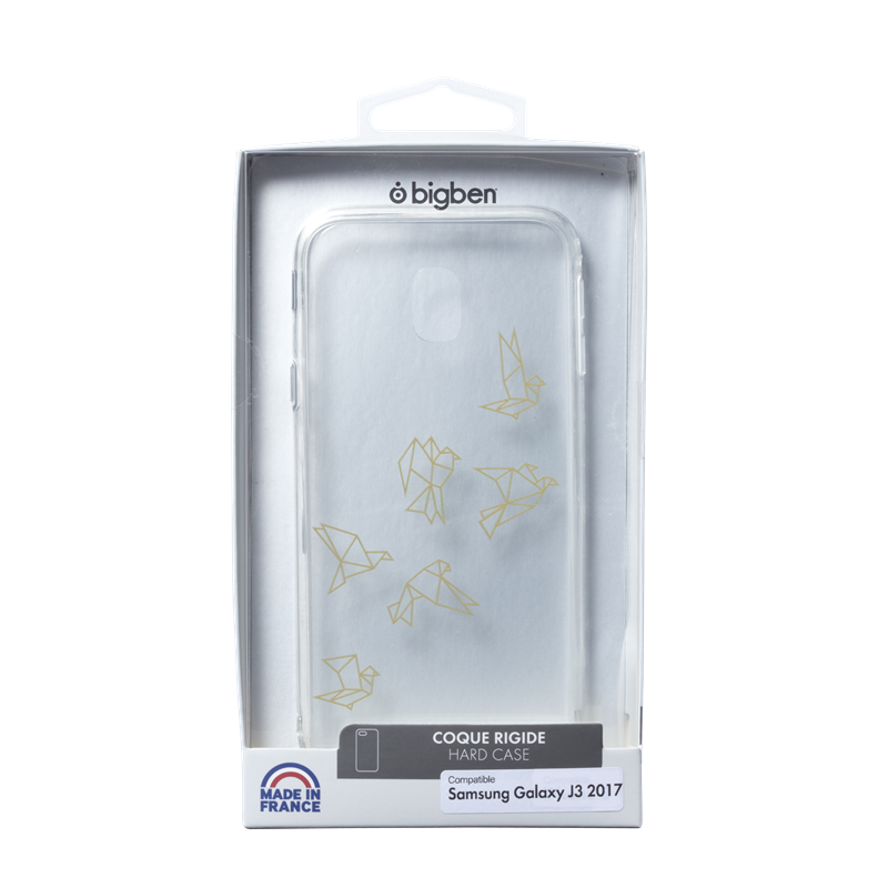 Coque semi-rigide transparente Origami pour Samsung Galaxy J3 2017