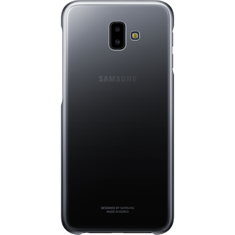 Coque rigide Evolution Samsung noire et transparente pour Galaxy J6+ J