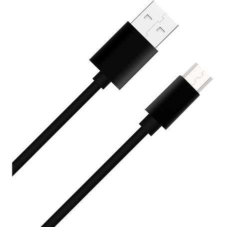 Câble USB A/micro USB 1m 2.1A Noir WOW