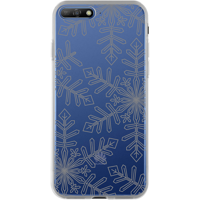 Coque souple Flocons de Neige pour Huawei Y6 2018