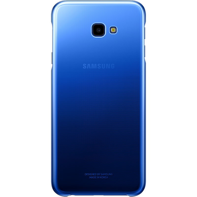 Coque rigide Evolution Samsung bleue et transparente pour Galaxy J4+ J