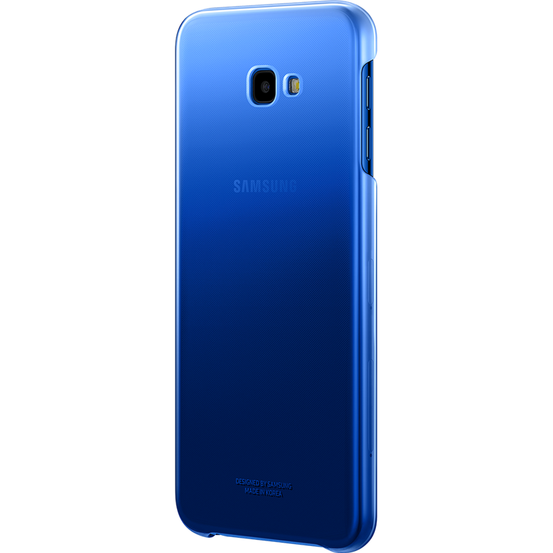 Image secondaire de Coque rigide Evolution Samsung bleue et transparente pour Galaxy J4+ J