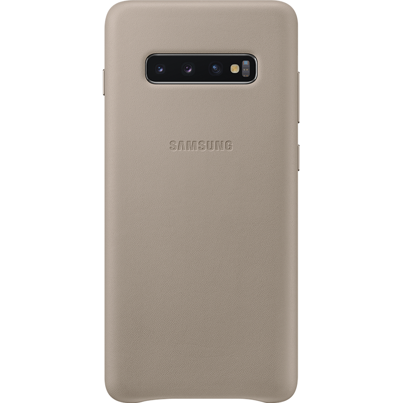 Coque en Cuir pour Samsung G S10 Plus Grise Samsung