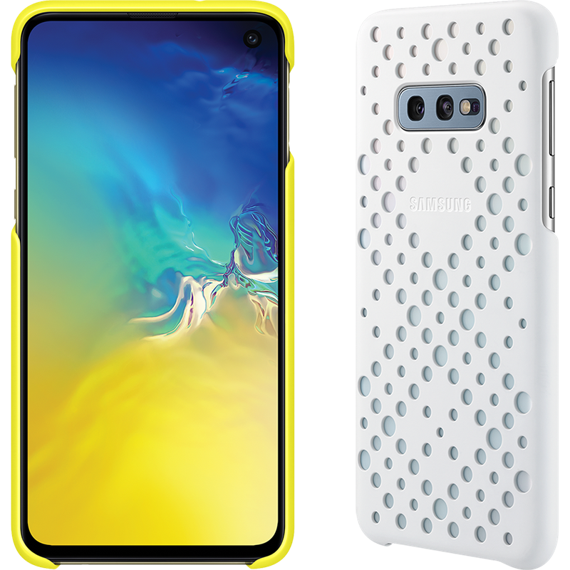 Image secondaire de Coques rigides perforées blanche et jaune EF-XG970CW Samsung pour Gala