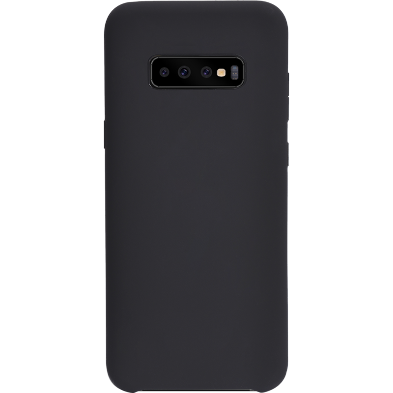 Coque Silicone SoftTouch Noire pour Samsung G S10 Bigben