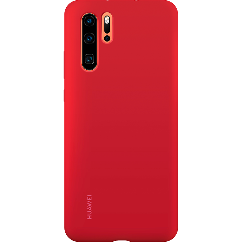 Coque rigide finition soft touch rouge Huawei pour P30 Pro