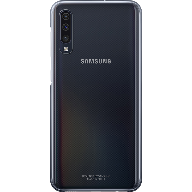 Coque rigide noire et transparente Evolution Samsung pour Galaxy A50 A