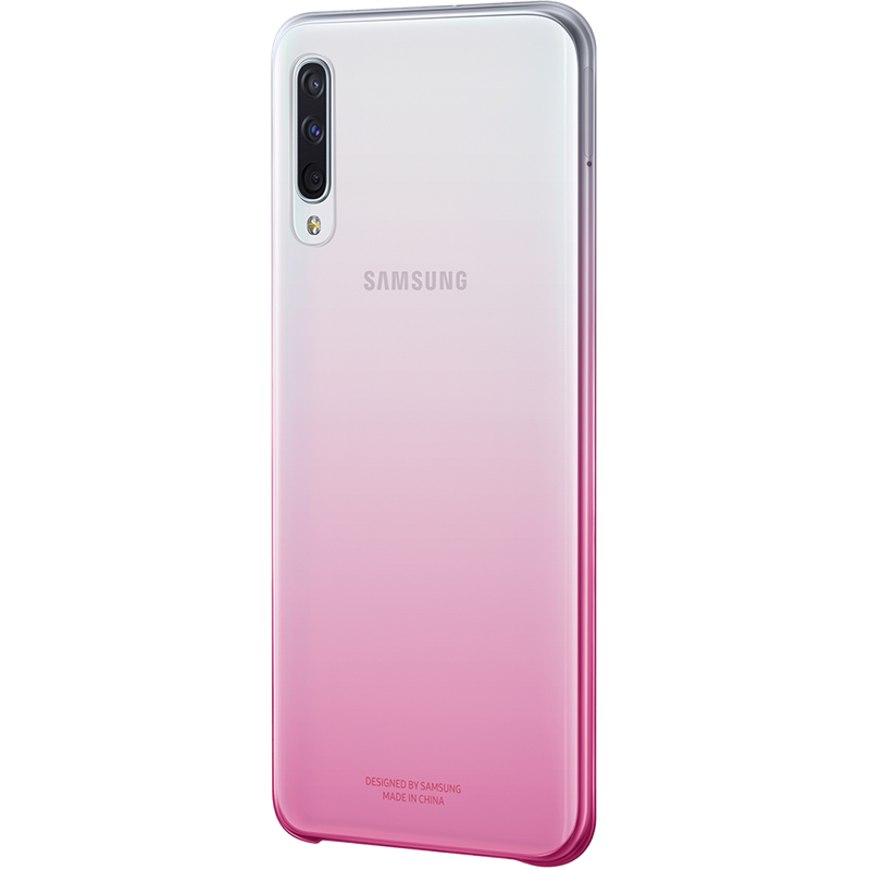 Image secondaire de Coque rigide rose et transparente Evolution Samsung pour Galaxy A50 A5