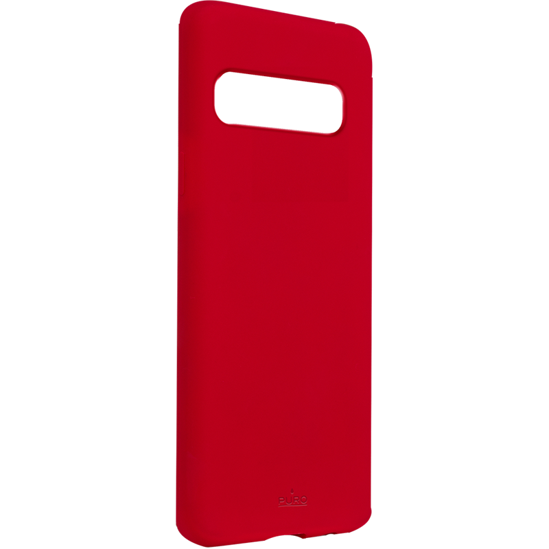 Coque semi-rigide rouge Icon Puro pour Samsung Galaxy S10 G973