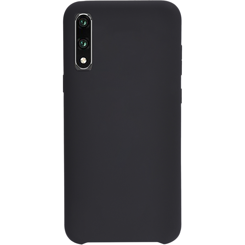 Coque rigide finition soft touch noire pour Huawei P30 Lite