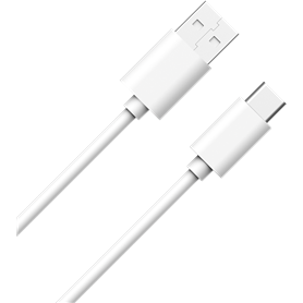Câble USB A/USB C 1m 3A Blanc WOW