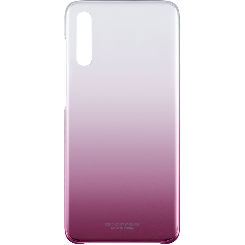 Image secondaire de Coque rigide rose et transparente Evolution Samsung pour Galaxy A70 A7